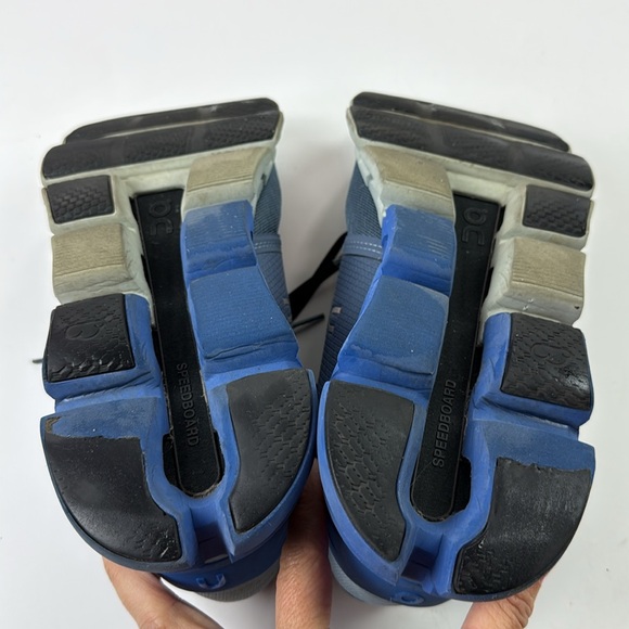 On Cloud On Running Shoes Cloudflyer Men's Metal Lapis Blue Slate Black 9.5 - Picture 6 of 10